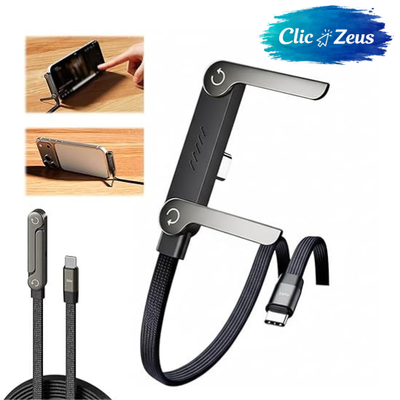 Cable de carga rápida de 240 W con soporte plegable