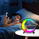 Multifuncional Carregador Sem fio Suporte  Rgb Luz