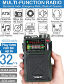 Rádio de Alarme Solar de Emergência