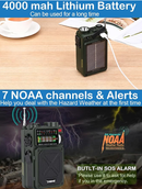 Rádio de Alarme Solar de Emergência