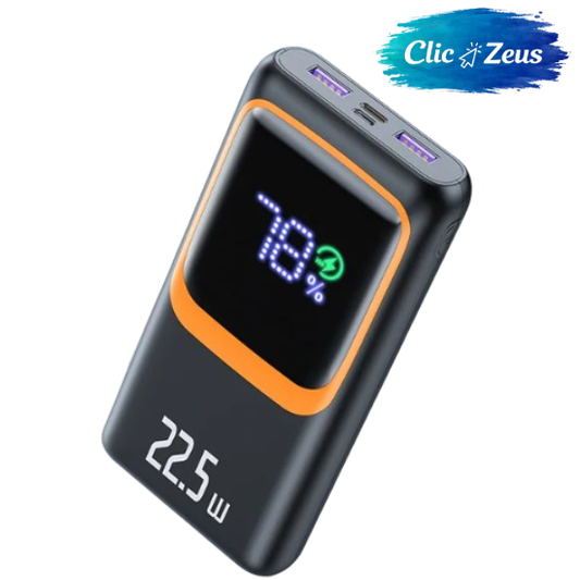 Banco de energía externo de 20000 mAh y 22,5 W