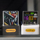 Decoración Cubo de Cristal Holográfico